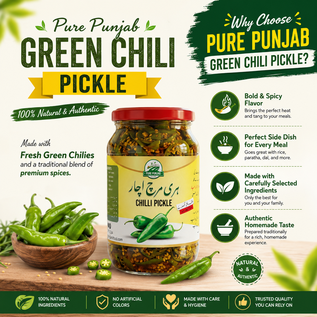 Hari Mirch ka Achaar (Chilli Pickle)