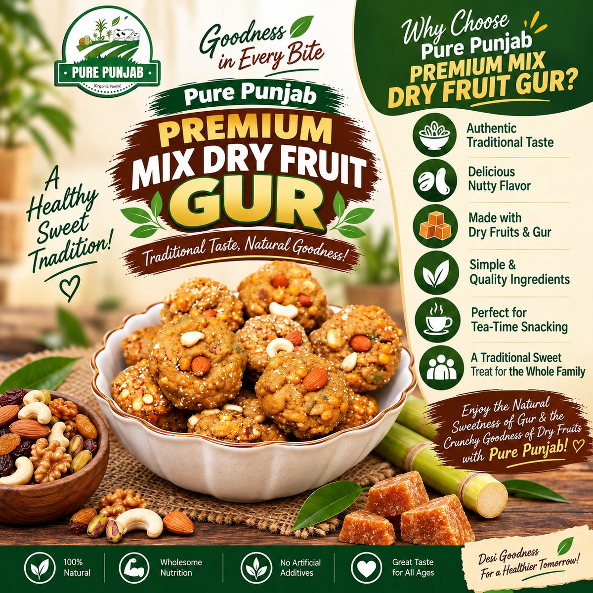 Mix Dry Fruit Gur