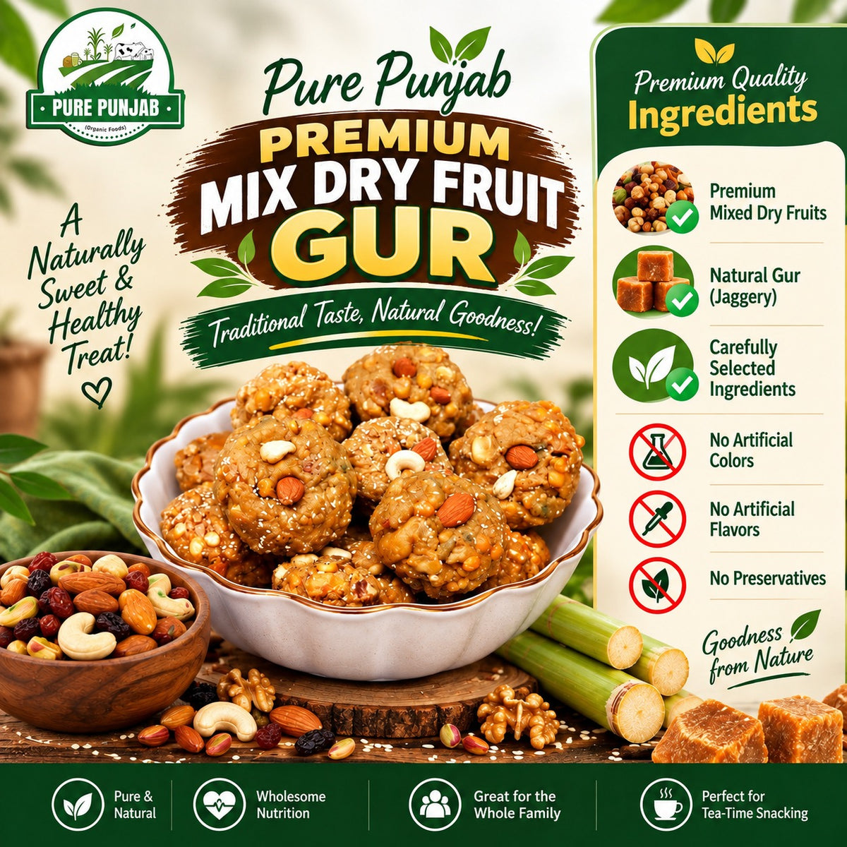 Mix Dry Fruit Gur