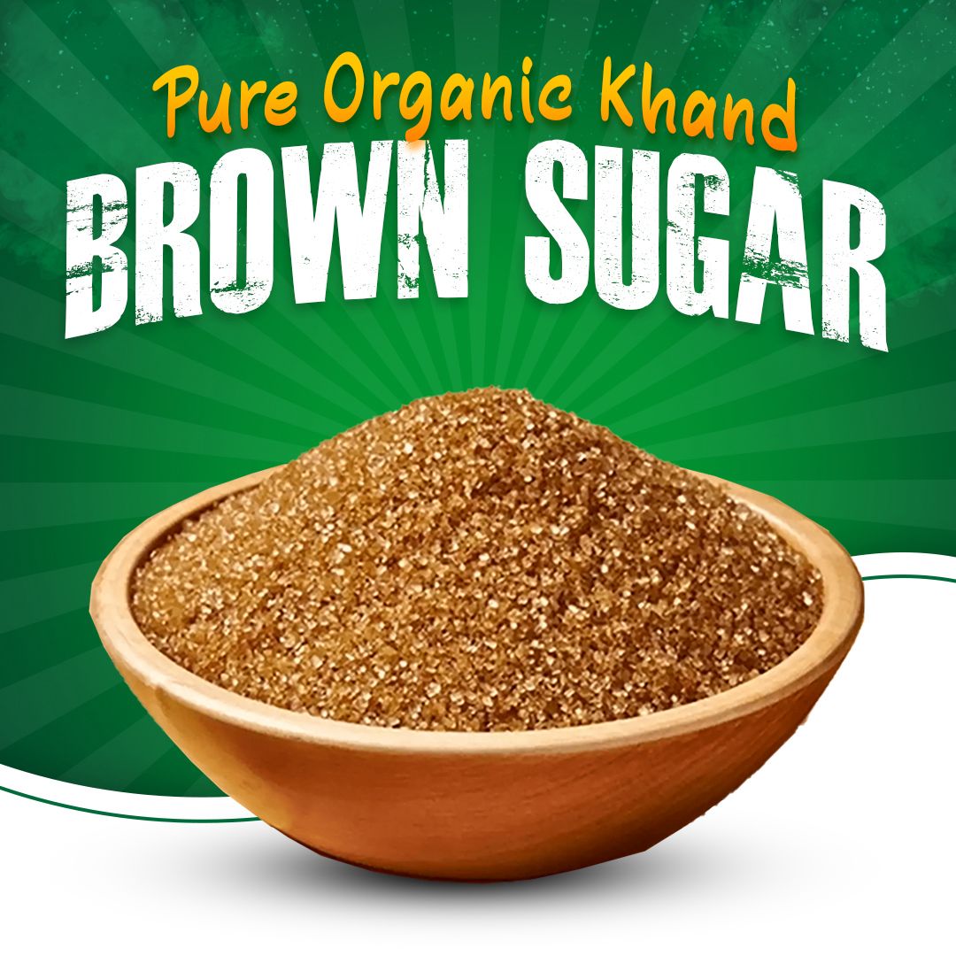 Pure Organic Khand (Brown Sugar)