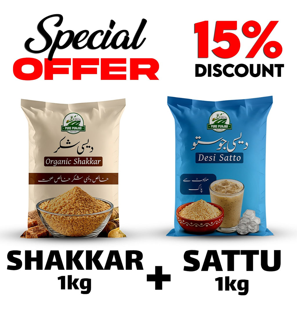 Desi Sattu + Organic Shakkar  15% OFF | دیسی ستو + آرگینک شکر — 15% رعایت